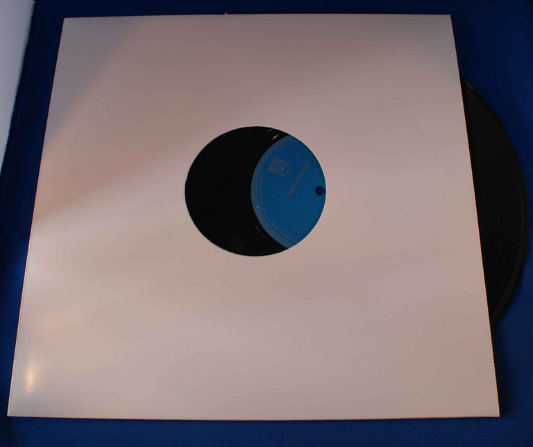502103 LP-buitenhoes 12 " karton wit met label-openingen.