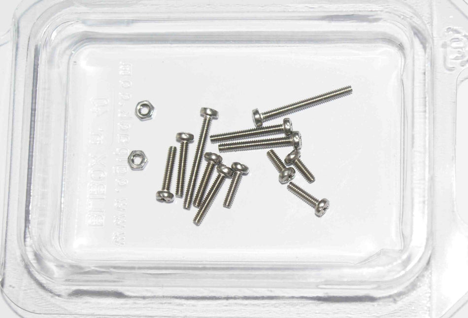 Thorens/Lenco 5241 RVS cartridge "bolts & nuts M2", 14pcs