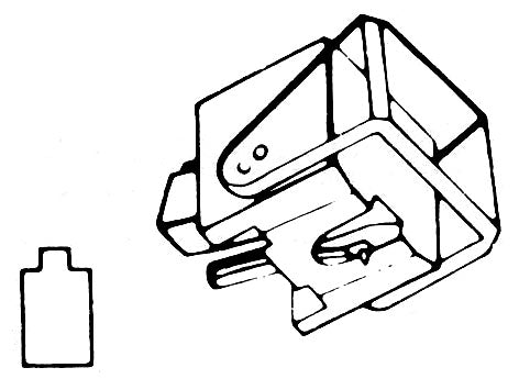 Ortofon D20E/Super 6053DE elliptical stylus