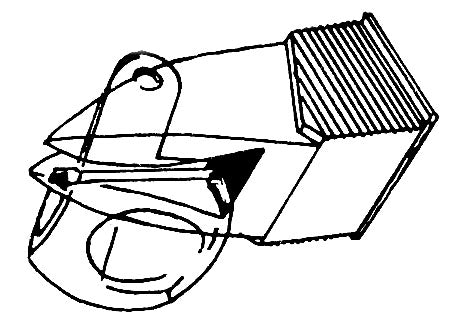 Dual DN150E/155E/160E 1286DE/OR original elliptical stylus