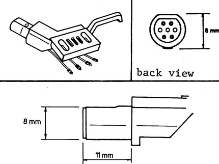 Tonar ADC-type StraightArm headshell 3146.