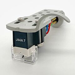 Jico Omnia J44A7 Impr. 78017 high-output Hifi MM-cartridge on Silver Headshell
