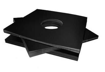 502109P 50Pak LP-buitenhoes 12 " karton zwart met label-openingen