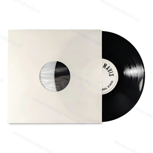 502123P 50pak 78rpm/10" buitenhoes karton wit met label-openingen