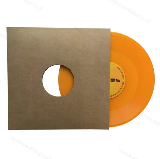 502122P 50pak  502122 78rpm/10" buitenhoes kraft-karton bruin met label-openingen.